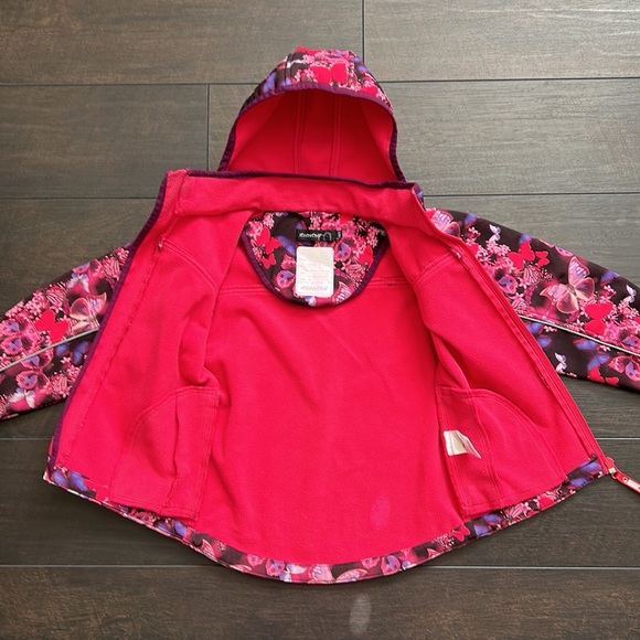 Minymo fleece-lined shell size 110 (US5) pink and purple. (Scandi brand!) - Picture 3 of 8